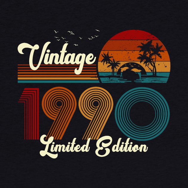 Vintage 1990 Shirt Limited Edition 30th Birthday Gift by Damsin